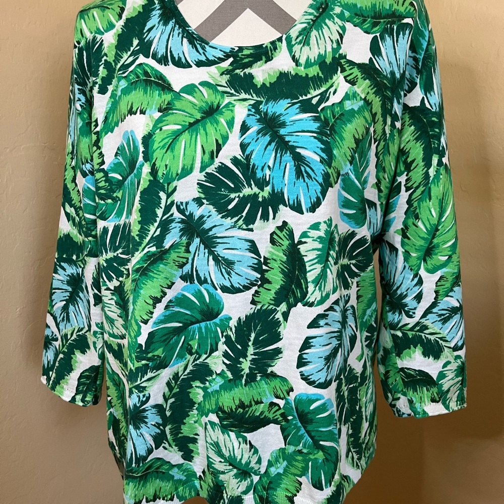 Talbots Tropical Sweater - Picture 2 of 4